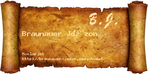 Braunauer Jázon névjegykártya